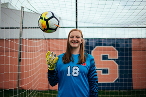 Courtney Brosnan led the ACC in saves her sophomore year and made a career-high 93 saves her junior year. But all she has to show for it is one ACC Co-Defensive Player of the Week