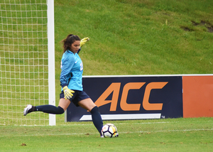 Lysianne Proulx, a freshman, is competing to become Syracuse’s starting goalkeeper, head coach Phil Wheddon said. 