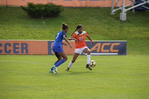 Clarke Brown has been used in relief at wingback for Syracuse, and her teammates talk about her calm attitude that translates to good, simple plays on the field.