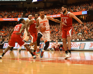 Michael Gbinije finished with a career-high 34 points on Saturday, but his ability to save broken possessions may have flown under the radar. 