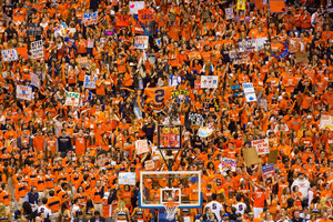 Syracuse tips off when head coach Jim Boeheim faces his son Jimmy, who plays for Cornell, on Friday night. 