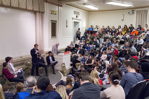 The SU Democrats and Republicans faced off in Maxwell Auditorium, but focused on national topics instead of local ones.