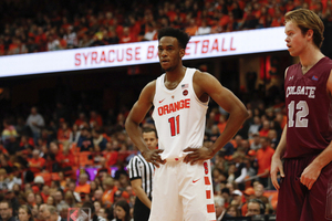 Oshae Brissett is one of three players for Syracuse — Tyus Battle and Frank Howard being the others — to play nearly every minute of every game.