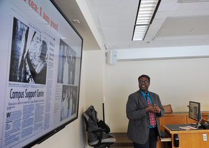 Syracuse University hosted an open presentation forum on Tuesday for one of the candidates for the LGBT Resource Center's new director. 