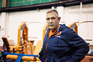 Will Hicks starts one of his most popular drills with the Syracuse tennis team by having players clap their hands and 