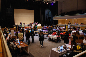 The Winter Involvement Fair was held Wednesday afternoon in Goldstein Auditorium, where students could learn about a variety of clubs offered at SU.