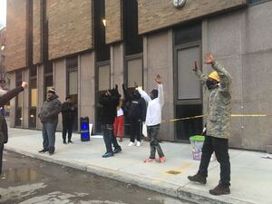 Demonstrators gathered outside the Onondaga County Sheriff's Office for the second consecutive day and plan to do so again Tuesday afternoon. 