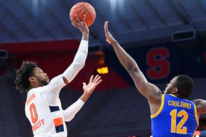 Alan Griffin had 15 points in Syracuse's loss against Pittsburgh. The Orange fired 38 attempts from beyond the arc. 