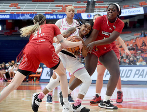 Syracuse allowed 60 points in the paint in its 100-64 loss to Louisville.