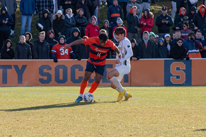 Levonte Johnson and Nathan Opoku have scored 19 of Syracuse’s 43 goals this season, which is good for 15th-best in the country.