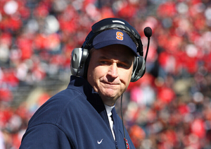 Doug Marrone finished 25-25 in four seasons as Syracuse's head coach. 