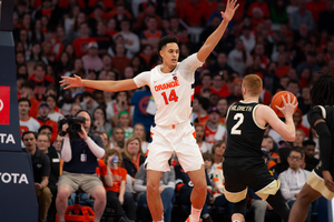 Jesse Edwards became the first Syracuse player to post at least 20 points and 20 rebounds in 14 years. 