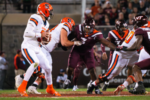 Syracuse's offense fell flat against Virginia Tech while struggling with penalties put it in difficult situations. 