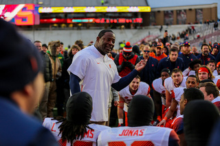 Head coach Dino Babers delivers a speech to the best SU team in his tenure. 