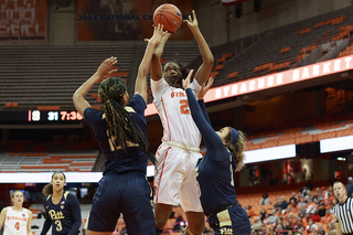 Chelayne Bailey played five minutes as Syracuse started to empty its bench.