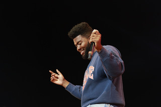 Khalid brought energy to the stage during his performance.