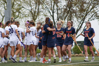 SU celebrates a goal.