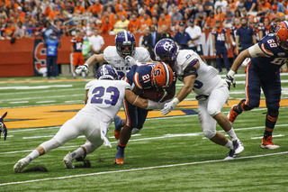 On Saturday, Syracuse out-gained Holy Cross 429 yards to 138.