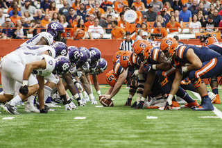 Syracuse earned 19 first downs, while Holy Cross only moved the sticks 10 times.