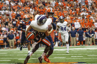 The Orange stuffed Holy Cross on fourth down three times.