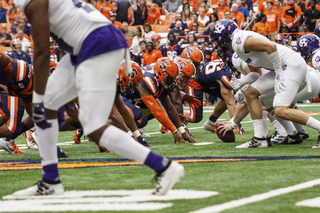 The Syracuse offensive line allowed just one sack.