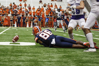 Syracuse defeated Holy Cross 41-3. 