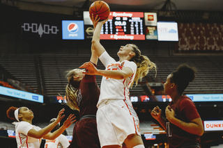 Strautmane and the Orange scored 18 points in the paint, two more than Maryland Eastern Shore did.