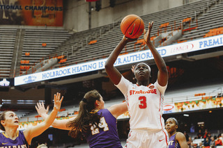 Maeva Djabdi-Taldi scored seven points inside for the Orange off the bench.