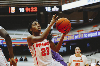 Kiara Lewis had 17 points and six assists on Saturday.