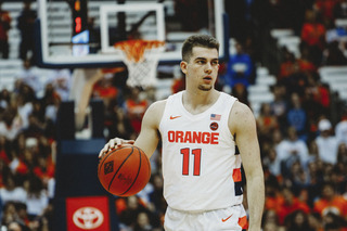 In his first game as starting point guard, Joe Girard III led the Orange in scoring.