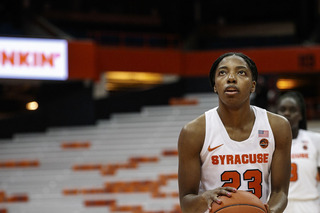 Kiara Lewis attempted nine free throws Thursday, more than the rest of Syracuse combined. She went 5/9 from the line.